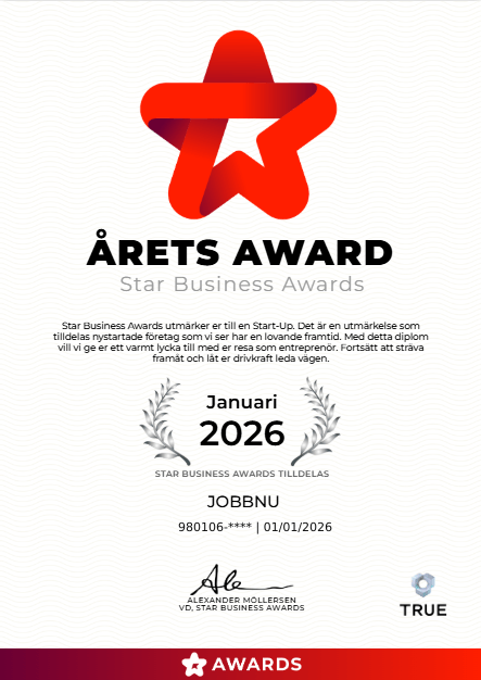 Star Business Awards utmärkelse